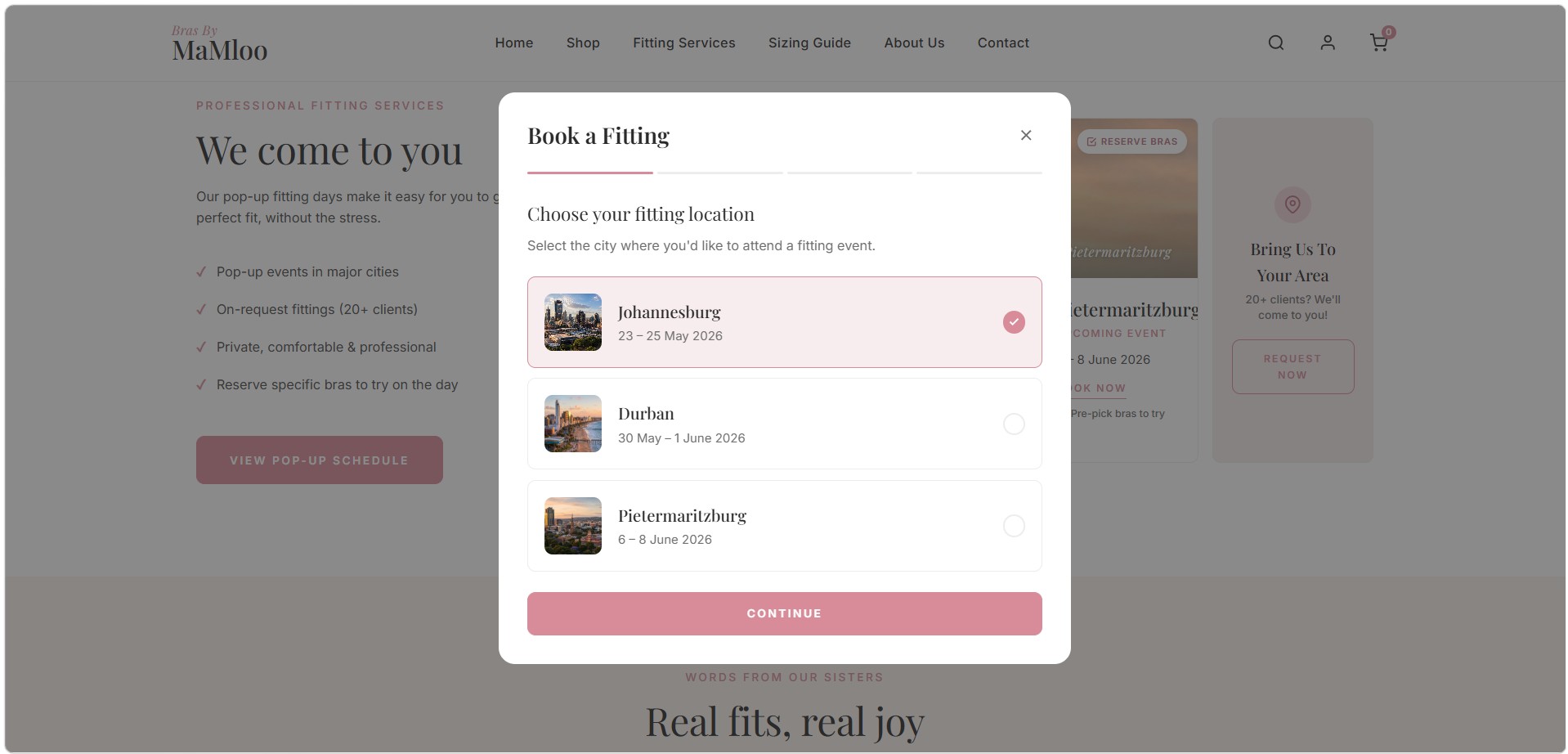 Bras By MaMloo mobile optimized responsive design showcase